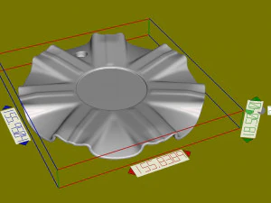 Wheel Center Cover 3D Print Model