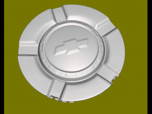 Wheel Center Cap for Chevrolet 3D Print Model 3D Print Model
