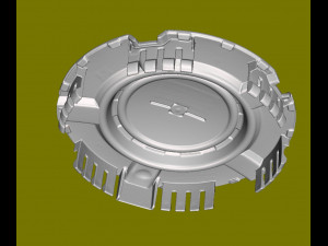 Wheel Center Cap for Chevrolet 3D Print Model 3D Print Model