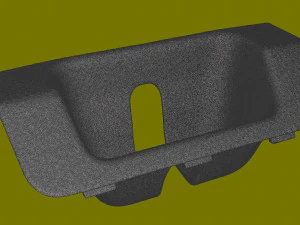 Almohadilla cerradura maletero Toyota Corolla E210 6474902080 Modelo de impresión 3D