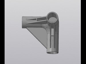 Triangular connection of round pipes diameter 19 mm 3D Print Model