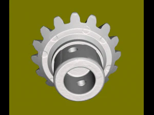 Sewing machine gear 3D Print Model
