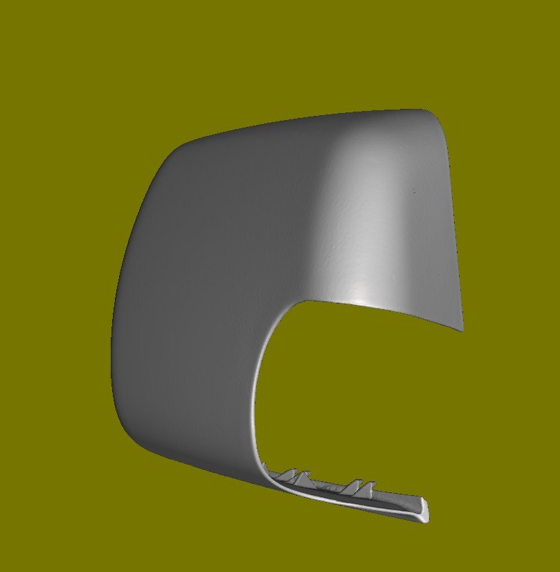 Side view mirror plastic cover 3D model 3D printable