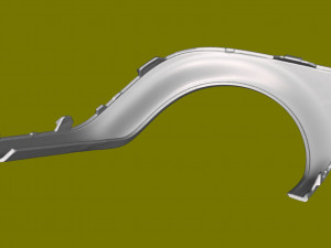 Rear Bumper Right Tailpipe Bezel 2018 Volvo S60 31383091 2011-2016 2017 3Dプリントモデル