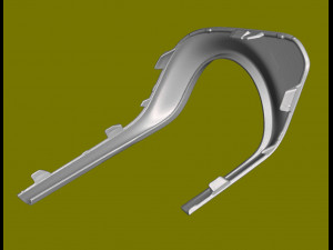 Rear Bumper Right Tailpipe Bezel 2018 Volvo S60 31383091 2011-2016 2017 3Dプリントモデル
