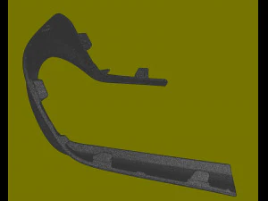 Rear Bumper Right Tailpipe Bezel 2018 Volvo S60 31383091 2011-2016 2017 3D Print Model