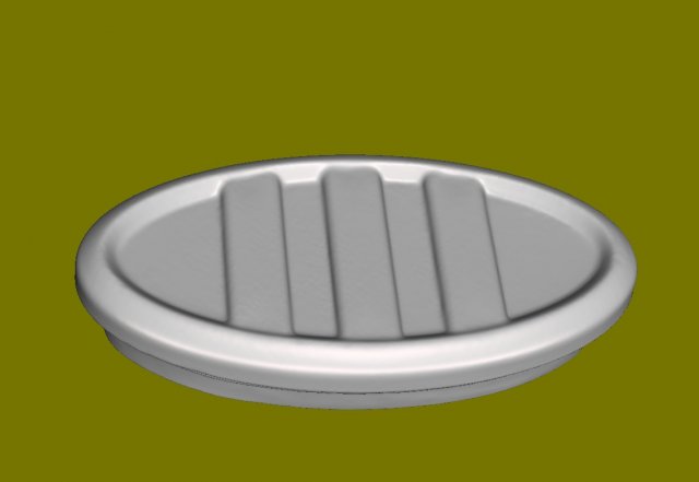 Plug for oval pipe 7536 mm Model do druku 3D .c4d .max .obj .3ds .fbx .stl .blend 