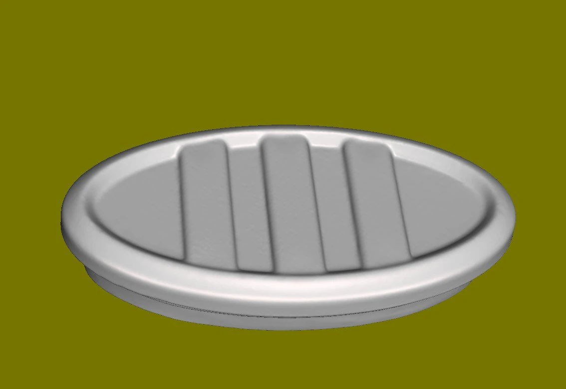 Plug for oval pipe 7536 mm 3D Print Model .c4d .max .obj .3ds .fbx .stl .blend 