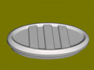 Plug for oval pipe 7536 mm 3D Print Model