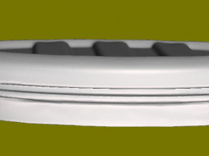 Plug for oval pipe 7536 mm Model do druku 3D