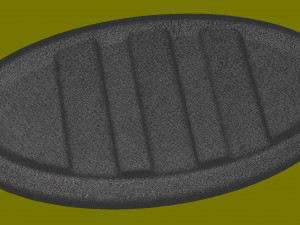 Plug for oval pipe 7536 mm Model do druku 3D
