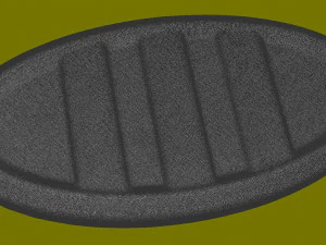 Plug for oval pipe 7536 mm 3D Print Model