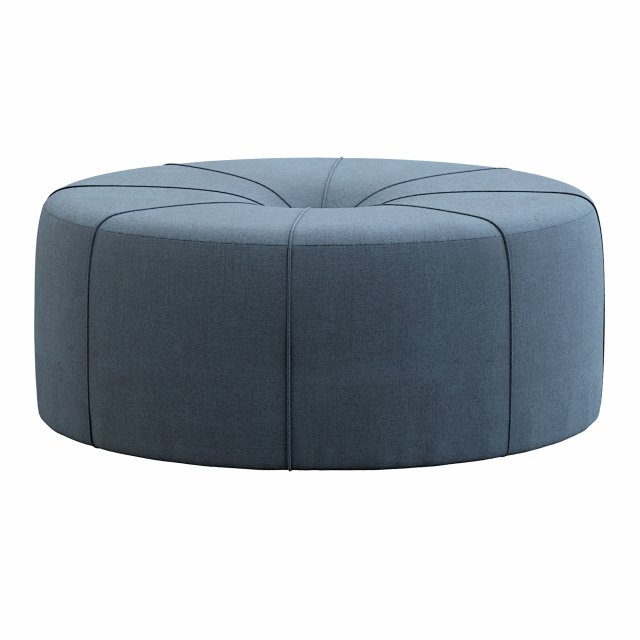 Ferris Oval Ottoman Model 3D .c4d .max .obj .3ds .fbx .stl .blend 