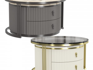 FivedifferentRoundCoffeeTables 3D Model