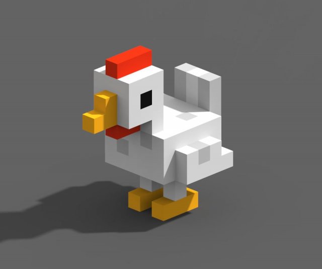 Duck Model 3D .c4d .max .obj .3ds .fbx .stl .blend 