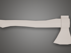 Low Poly Axe Modèle 3D