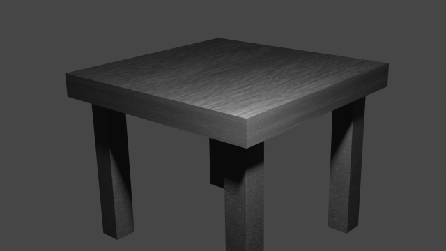 Black table 3D Model .c4d .max .obj .3ds .fbx .stl .blend 