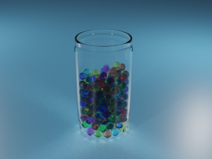 Bounce in Glass 3D Model