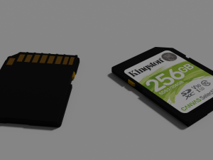SD Card Modelo 3D