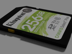 SD Card 3D Model