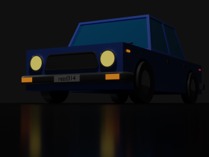 Simple car 3D Model