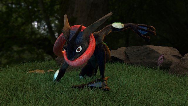 Greninja from Pokemon Detective Pikachu 3D Model .c4d .max .obj .3ds .fbx .stl .blend 