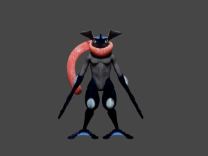Greninja from Pokemon Detective Pikachu 3D Model