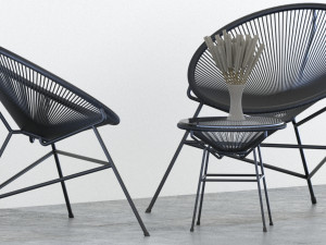 Chair outdoor series 3D 模型