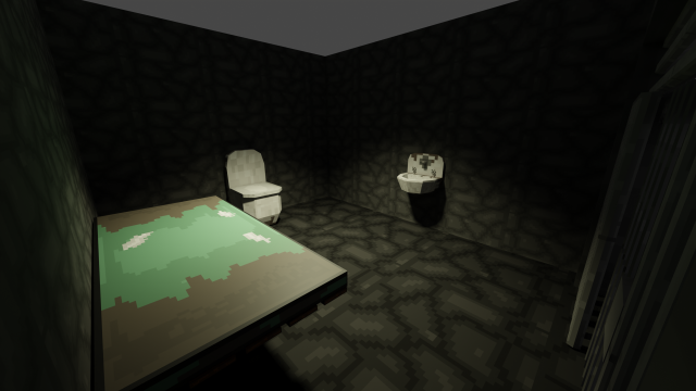 Pack of props of a jail in low poly Modelo 3D .c4d .max .obj .3ds .fbx .stl .blend 