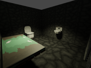 Pack of props of a jail in low poly Modelo 3D