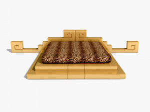 Double bed - Caduta di Babilonia Modelo 3D