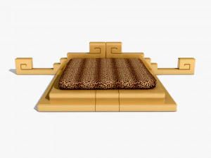 Double bed - Caduta di Babilonia 3D Model