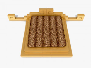 Double bed - Caduta di Babilonia 3D Model