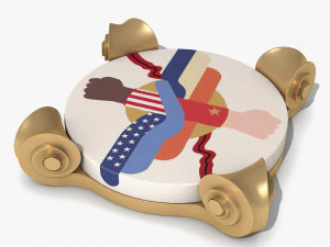 Letto matrimoniale - Altare di Babilonia Modello 3D