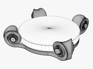 Double bed - Altare di Babilonia 3D Model