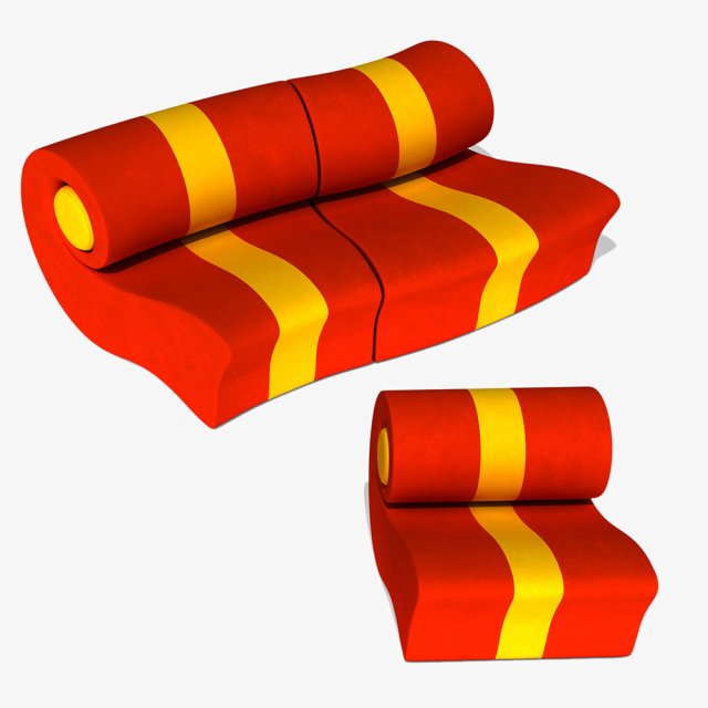 Lounge armchairs set - Chiocciola - Chiocciol-In - Chiocciol-Out Modelo 3D .c4d .max .obj .3ds .fbx .stl .blend 
