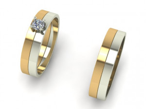 Rings Wedding Double Modelo 3D