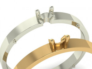 Rings Wedding Double Modelo 3D