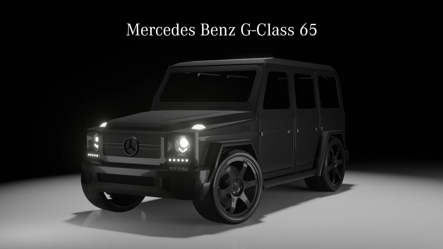 Mercedes-Benz G-Class 3D Model .c4d .max .obj .3ds .fbx .stl .blend