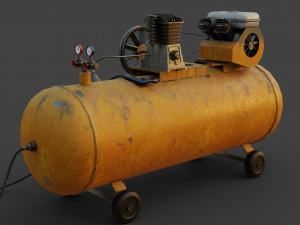 Air compressor machine 3D Model