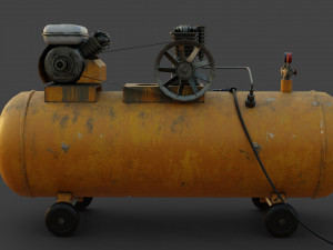 Air compressor machine Model 3D