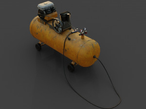 Air compressor machine Model 3D