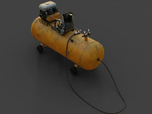 Hava kompres&ouml;r&uuml; makinesi 3D Model