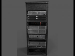 3D computer servers 3D 모델