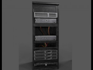 3D computer servers 3D 모델