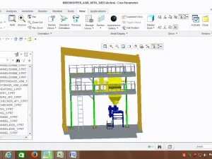 Mixer hopper assembly 3D Model