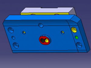 CAM piercing die Modelo 3D