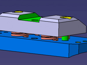 CAM piercing die Modelo 3D