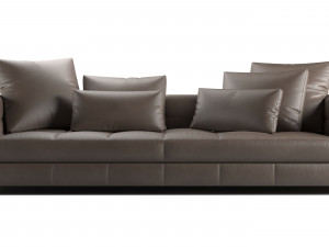 Blazer leather sofa 3D Model