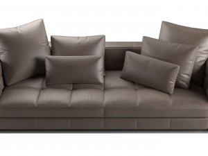 Blazer leather sofa 3D Model